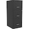 Nusparc 3-Drawer Vertical File Cabinet, 14.2" x 18" x35.5", Black NPRVF318FFBK - alternate 1